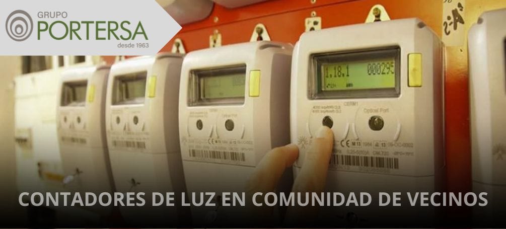 Contadores de luz en comunidad