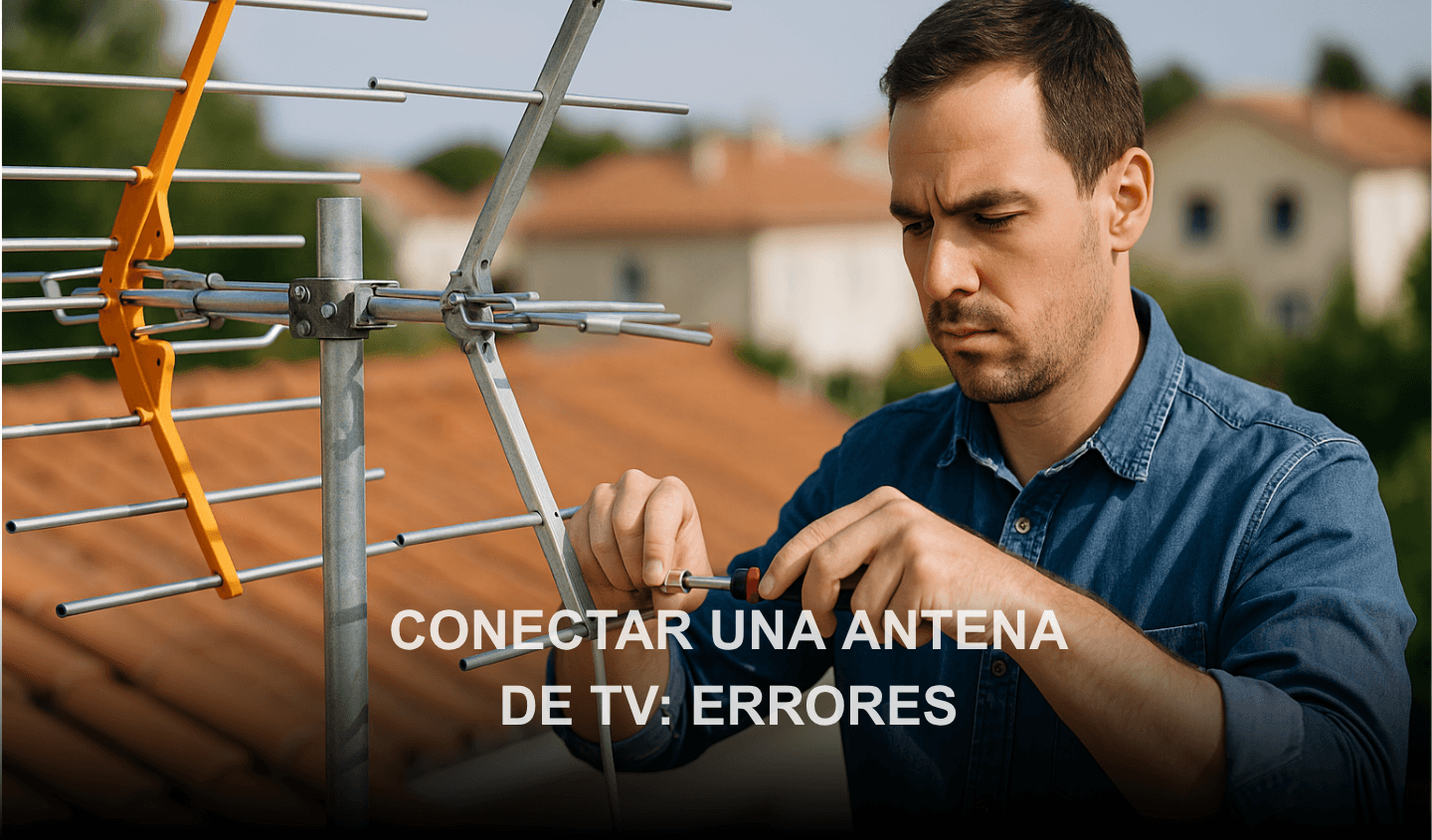 Conectar una antena de TV errores